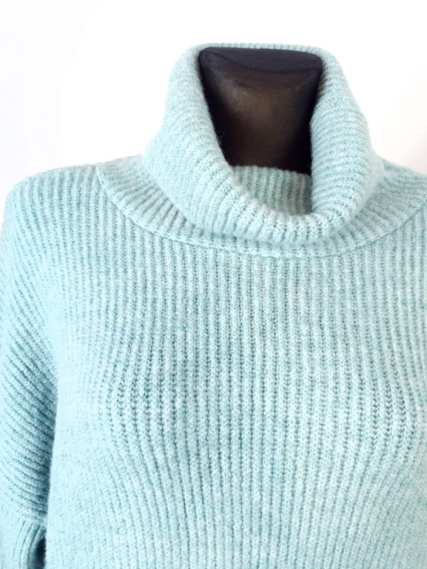 Miętowy sweter Wełniany Miętowy sweter Wełniany