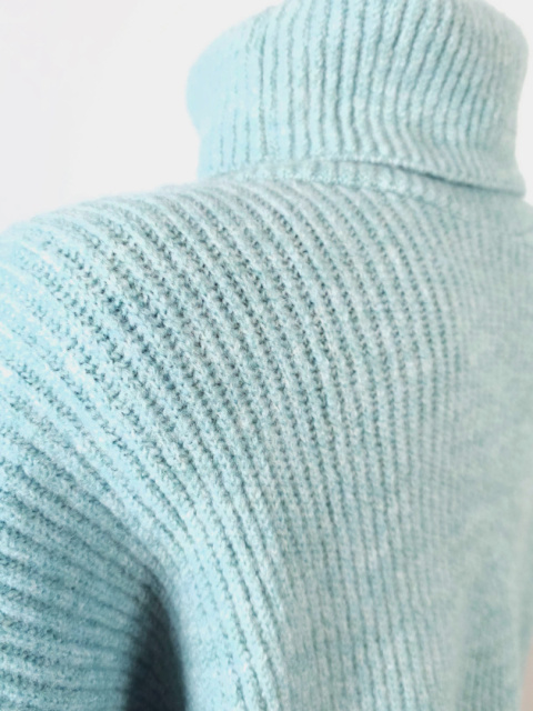 Miętowy sweter Wełniany Miętowy sweter Wełniany