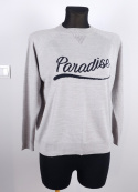 Piękny Szary sweterek z napisem Paradise